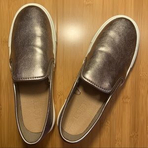 Loft Silver Metallic Slip-on Kicks Size 8